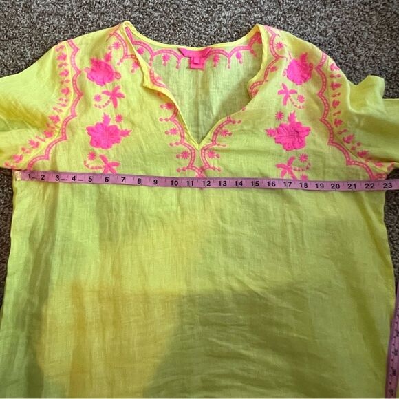 Lilly Pulitzer 100% Linen Top XL - Picture 9 of 9